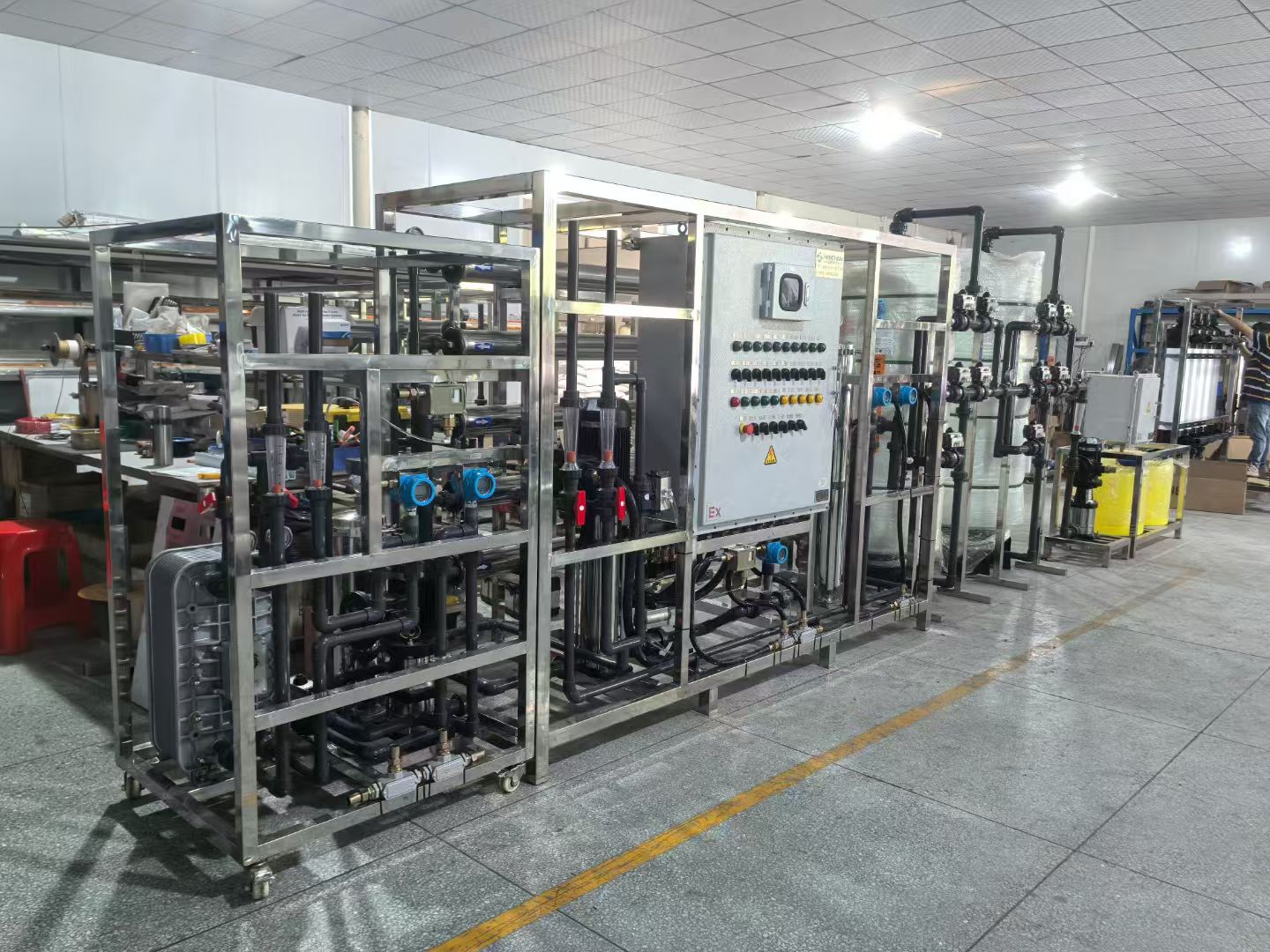 软化水处理设备再生液流速解析